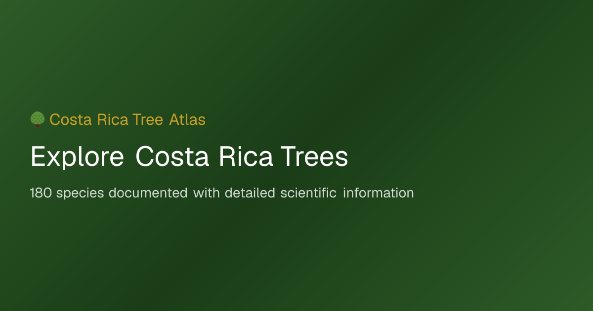 Tree Directory | Costa Rica Tree Atlas